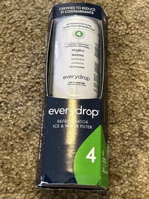 NEW-Everydrop by Whirlpool Ice and Water Refrigerator Filter 4, EDR4RXD1-Single