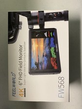 FEELWORLD FW568 V3 6-inch DSLR Camera Field Monitor 4K HDMI, 3D LUT, Full HD LCD