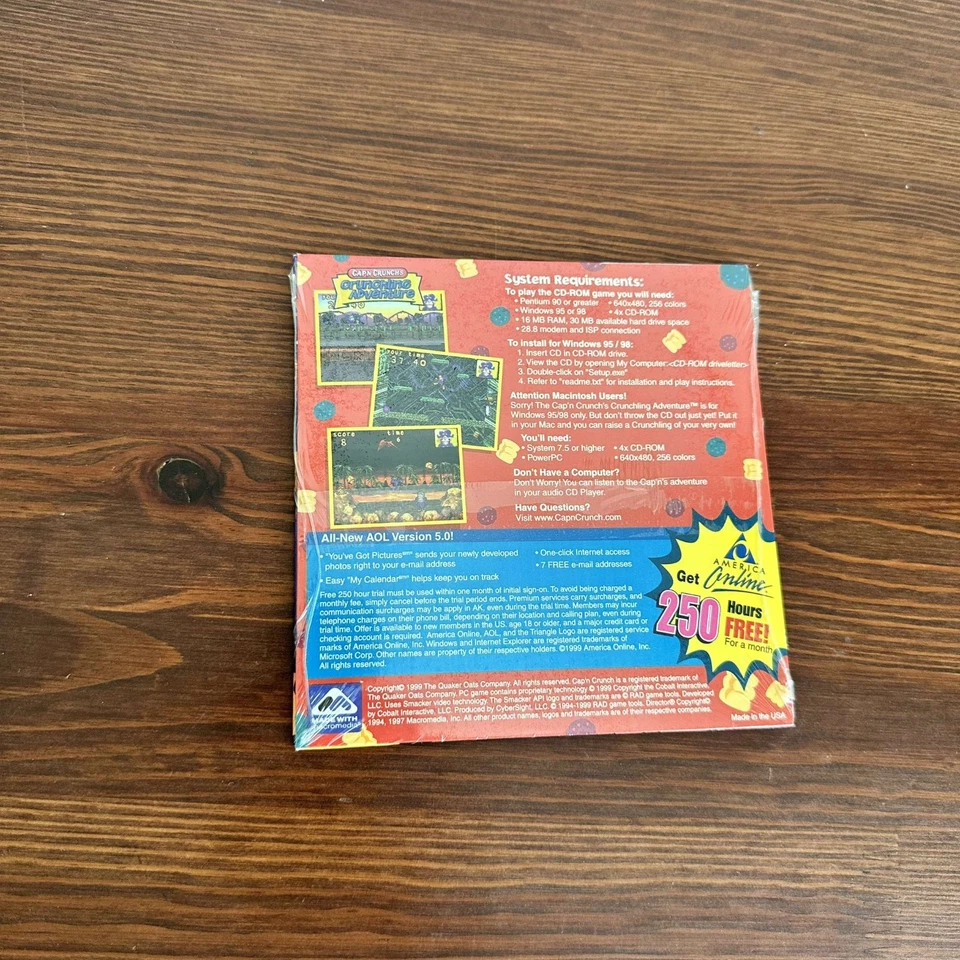 CAP’N CRUNCH’S CRUNCHLING ADVENTURE PC Computer Game CD-ROM Crunch SEALED - Image 2 of 4