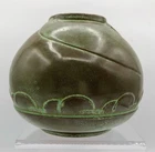 Frankoma Pottery #70 Praire Green Cloud Jar  A/b