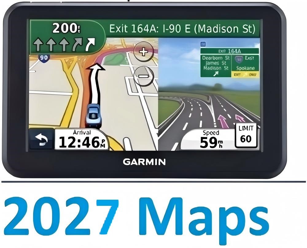 Garmin GPS nuvi 50 with 2027 North America & Europe, Aus NZ, M.E. map bundle