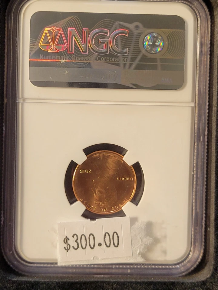 2018 LINCOLN SHIELD CENT NGC MS68 LINCOLN PORTRAIT LABEL - Image 2 of 2