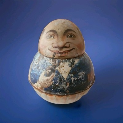 HTF VINTAGE ORIGINAL ROLY POLY STOREKEEPER MAYO'S CUT PLUG TOBACCO TIN  7'' TALL