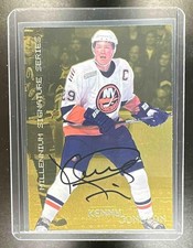 1999-00 In The Game Be a Player Signature Series Kenny Jonsson Gold Auto