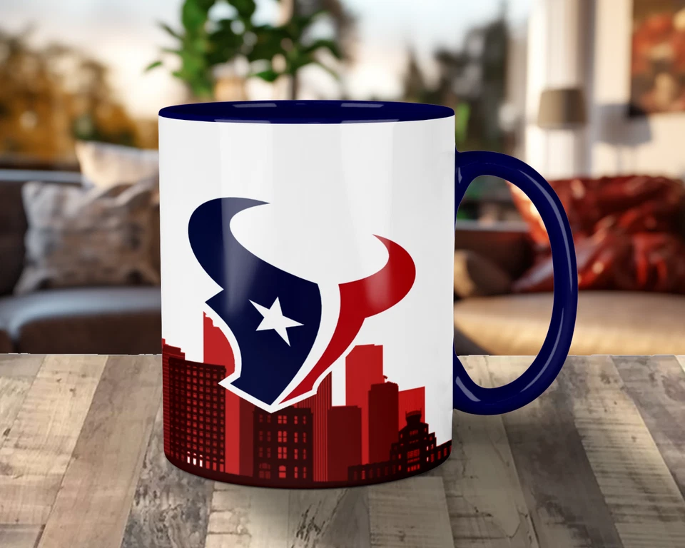 CUSTOMIZABLE Houston Texans Skyline Jersey Mug - Any Name/Number - 11 oz. - Image 3 of 4