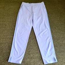 Athleta Brooklyn Ankle Pant Women 4 Light Blue High Rise Pockets Pull On Casual