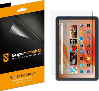 (3 Pack) Clear Shield Screen Protector for Fire HD 10 / Plus Tablet 10.1 inch