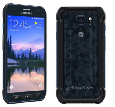 Blue - Samsung Galaxy S6 Active G890A Octa Core Cellphone 3GB+32GB GOOD B+ US