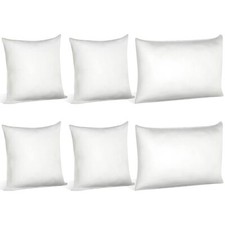6 Pieces Throw Pillow Inserts 18 x 18 Inch Set of 4 and 12 x 20 Inch Set of 2...