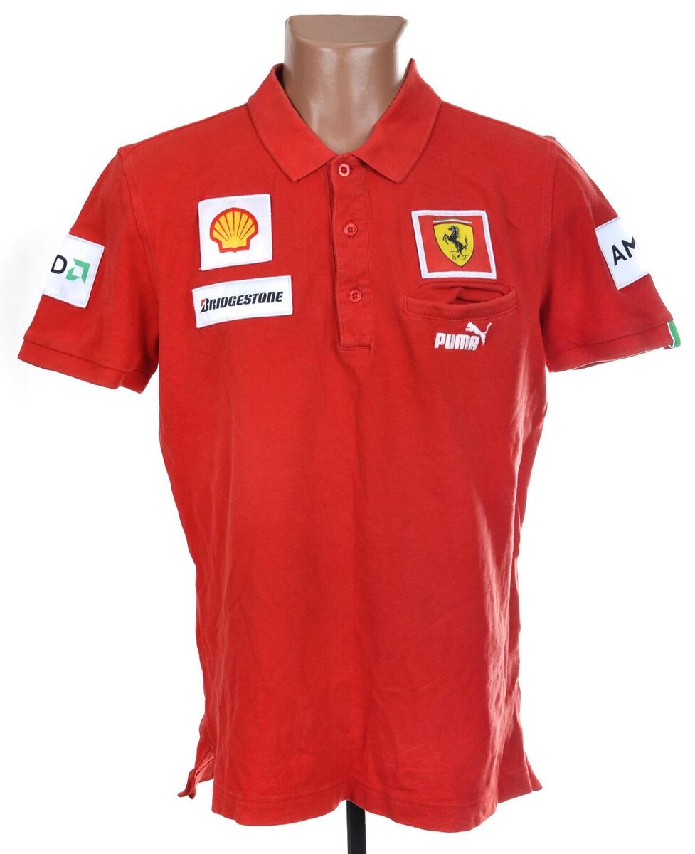 RACING FORMULA 1 SCUDERIA FERRARI POLO SHIRT 2008 PUMA SIZE RACING FORMULA 1 SCUDERIA FERRARI POLO SHIRT 2008 PUMA SIZE