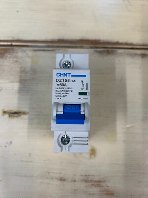 CHINT DZ158-125H Circuit Breaker 80A 240V 6kA   10 Bundle   Used, Tested, Good 