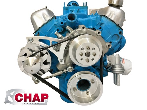 Small Block Ford 351W Serpentine Pulley Conversion Kit Alt Only SBF Billet 1  - Bild 1 von 3