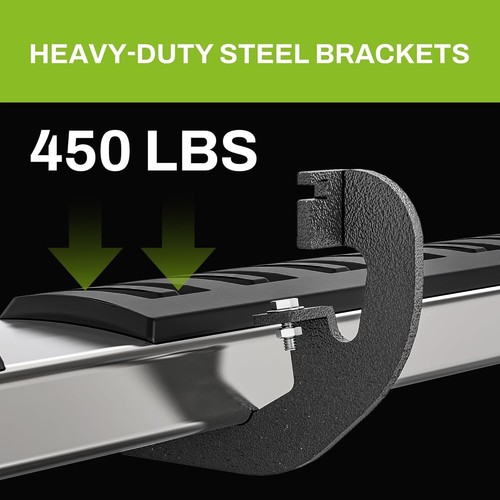 Running Boards Compatible with 2007-2018 Silverado/GMC Sierra 1500 & 2500HD 3500 - Picture 6 of 8