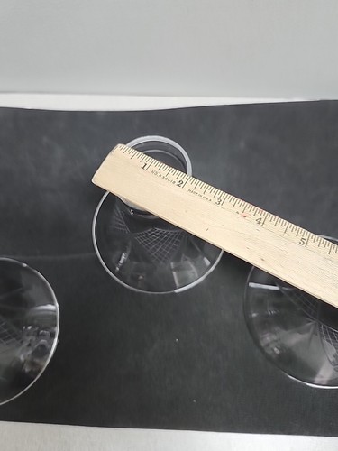 3 Ceiling Fan Clear Etched Glass Light Shades Replacement Covers 2" Fitter - Picture 6 of 8