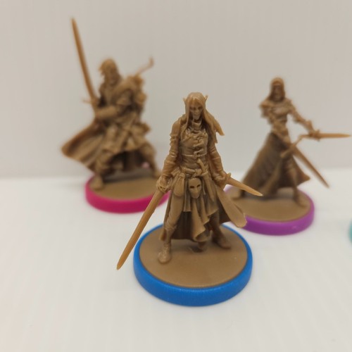 4pc Zombicide Black Plague Wulfsburg Survivors Heroes Miniatures With ID Cards - Picture 2 of 5