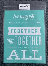 Chalk Couture Together We Have It All Transfer, Size B 8.5x11”, New Retired