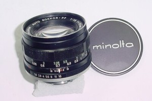 Minolta 55mm F/1.8 Rokkor PF Auto Standard Manual Focus Lens - Excellent
