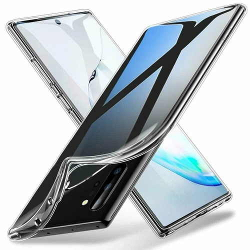 Funda protectora de silicona suave delgada cristalina para Samsung Galaxy Note 10/10 Plus - Imagen 2 de 12