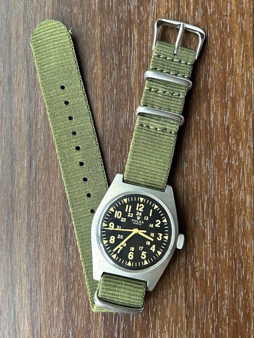 Rolex Military Vintage Watch White Dial Hand-Rolled Vietnam Rolex Military Vintage Watch White Dial Hand-Rolled Vietnam