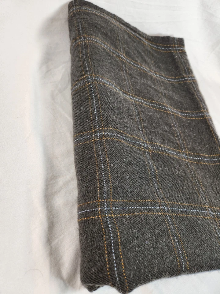 Manta de cabina SWISS International Airlines viaje a cuadros marrón 100 % PAN Foto 2 de 4