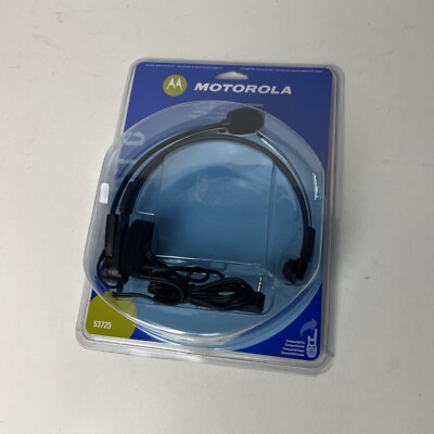 Motorola 53725 Headset,Over The Head,On Ear,Black 723755537255| eBay
