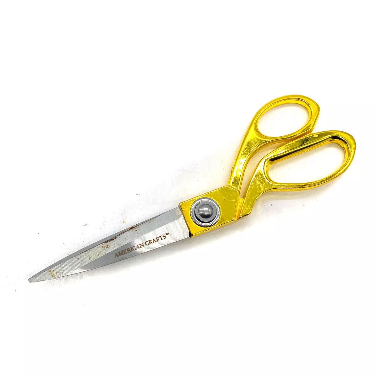 American Crafts DIY Shop Craft Scissors, Sharp Tip, Gold Handles, 8 in