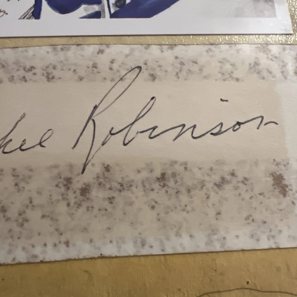 Jackie1 Robinson Cut Signature With A 1989 Perez-Steele postcard Numbered. - Image 4 of 4