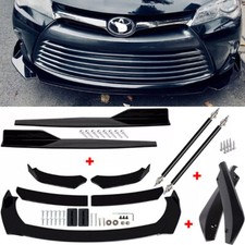 For Toyota Camry Front Bumper Lip Spoiler Splitter Side Skirt Rear Lip Strut Rod