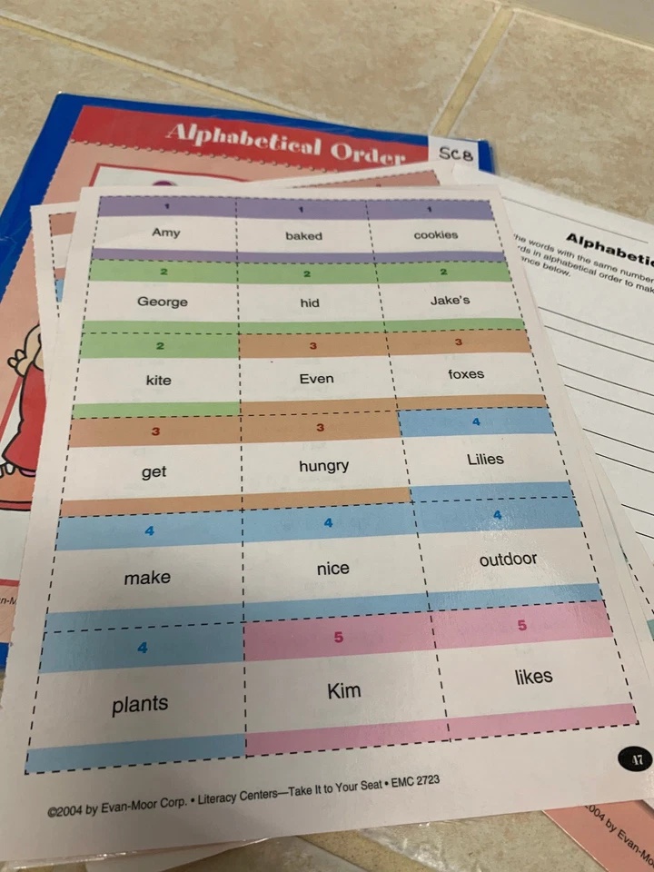 Teacher Made Literacy Center, Classroom Center-Alphabetical Order SC8 - Image 4 of 4