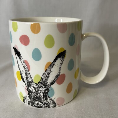 Make Space Rabbit Bunny Multicolored Easter Eggs Coffee Mug