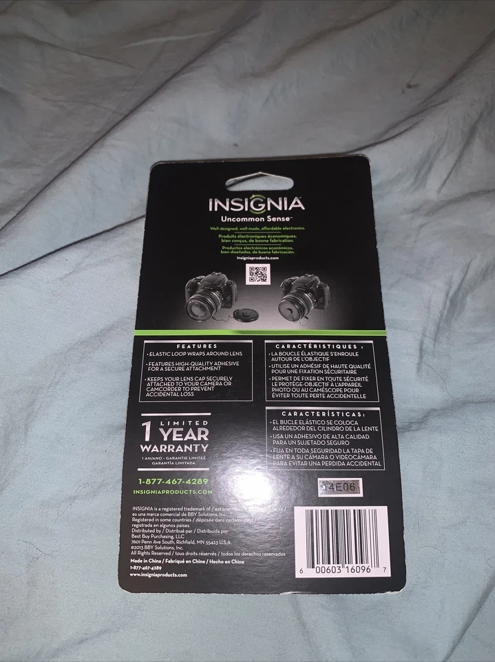 Insignia Universal Lens Cap Holder 40.5 mm Black NS- LCH1 Photography Camera Cap - Image 2 of 2