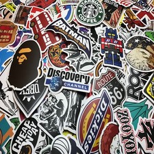 Lot 100 Random Skateboard Stickers Vinyl Laptop Luggage Decals Dope Sticker Mix