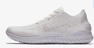 nike free rn flyknit men's white