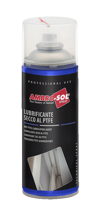 Lubrificante a Secco al PTFE AMBRO-SOL Spray Antiadesivo Idrorepellente da 400ml