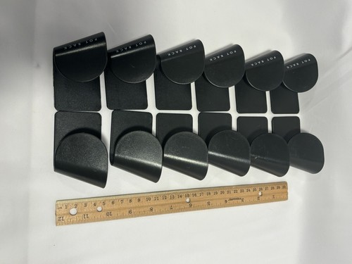 Flancci Adjustable Pot Lid Organizers Set of 6 Black Open Box - Picture 5 of 6