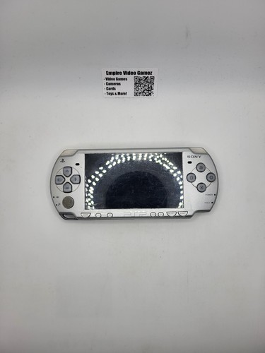 Sony PlayStation Portable PSP 2001 Silver Handheld System Console, Parts/Repair