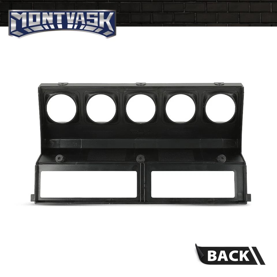 Ajuste para Jeep Wrangler YJ 87-95 gris calibre central radio tablero bisel embellecedor Foto 4 de 4