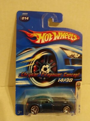 2006 Hot Wheels # 014 Chrysler Firepower Concept (dark blue) 1438