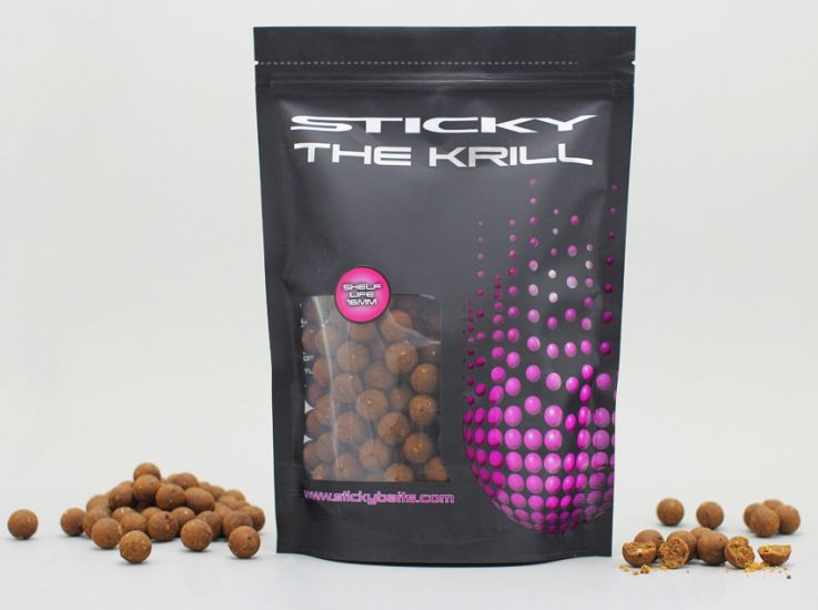 Sticky Baits The Krill Shelf Life Boilies - All Sizes - Carp Coarse Fishing Bait