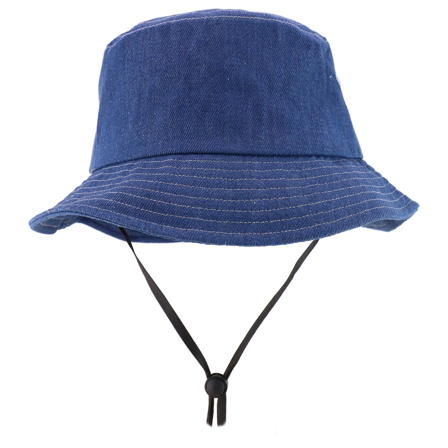 Armycrew Oversized XXL Big Size Denim Fisherman Bucket Hat with Chin Drawstring