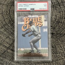 Derek Jeter #15 1997 Topps Finest Blue Chips MINT PSA 7 HOF THE CAPTAIN