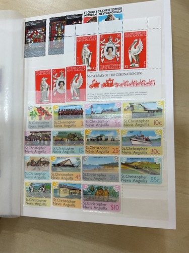 British Commonwealth stamps, St Kitts etc, MNH, 22 sides #z738 - 第 10/23 張圖片