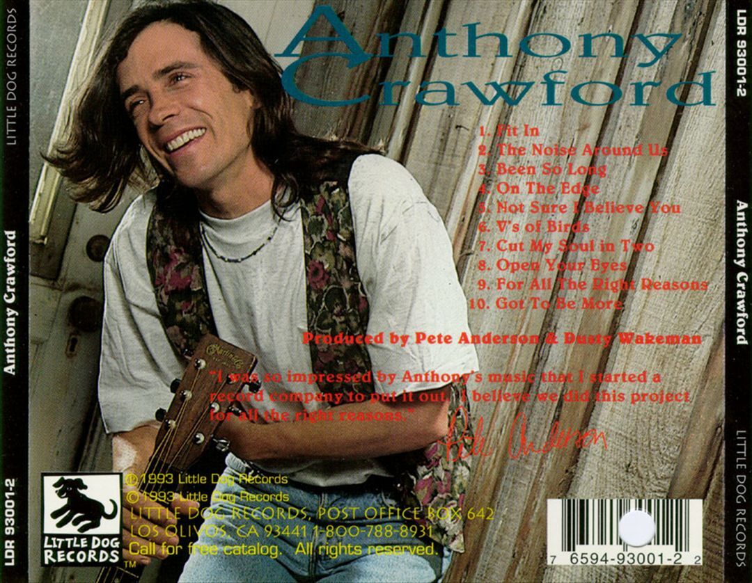 ANTHONY CRAWFORD ANTHONY CRAWFORD NEW CD 765949300122| eBay