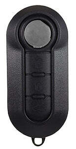 3 Button SIP22 Flip Key Housing to suit Fiat 500/Ducato Car Key Remote Case/Shel - Picture 1 of 2