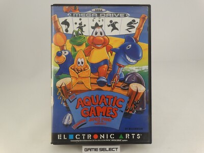 THE AQUATIC GAMES STARRING JAMES POND AND THE AQUABATS SEGA MEGA DRIVE 16BIT PAL