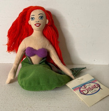 DISNEY STORE ARIEL FROM THE LITTLE MERMAID BEANIE PLUSH BEAN BAG