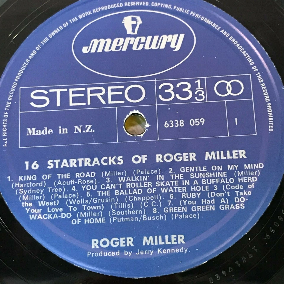 ROGER MILLER 16 Startracks 1971 UK vinyl LP best of King Of The Road ruby home - Image 4 of 4