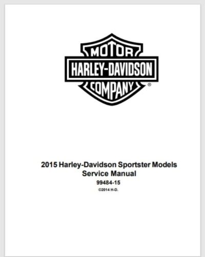 2015 Harley-Davidson Sportster Models Service Manual 642 pages 99484-15 - Afbeelding 1 van 2