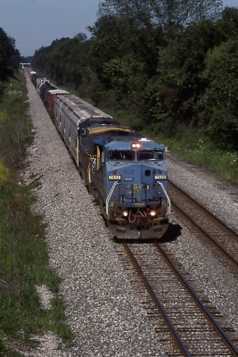 CSX C40-8W CR LMS 7929 & 1 ON Q388 ACTION 2008 CSXT ORIGINAL SLIDE | eBay
