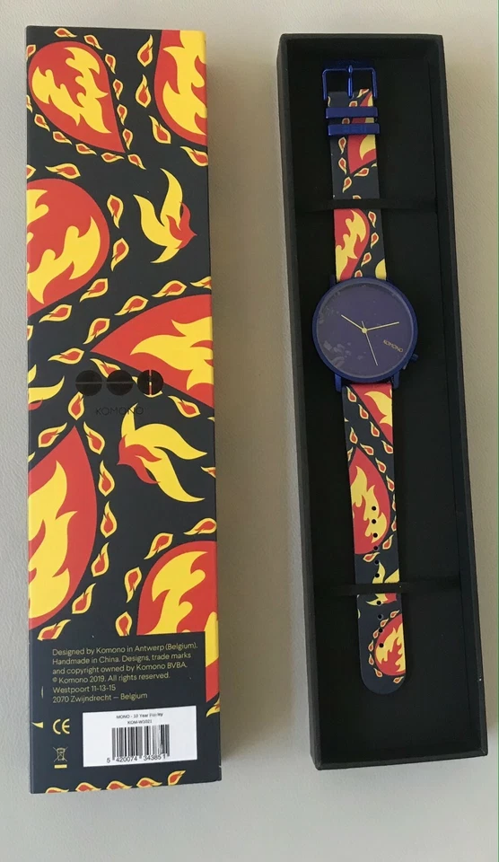 Reloj Komono Lewis 10 Años Paisley Unisex Caja Acero Inoxidable con Cristal Mineral Foto 3 de 3